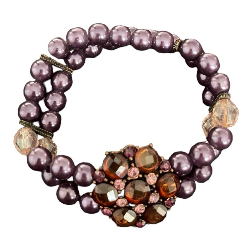 Purple Beaded Bracelet